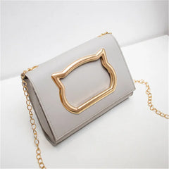 Summer Cat Head Mini Chain Shoulder Bag