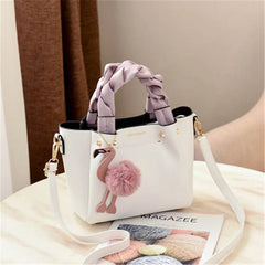 Women's Tote Bag Flamingo Tassel Leather Shoulder Bag