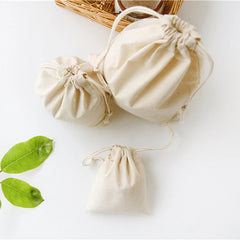 Large Cotton Drawstring Bag Travel Storage Pouch Shopping Bag
