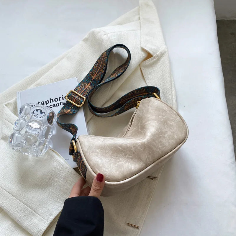 LEFTSIDE Small Leather Crossbody Bags for Women Winter