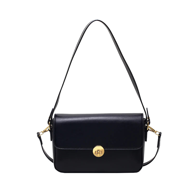LEFTSIDE Flap Crossbody Bag Winter Small Leather Shoulder Handbag