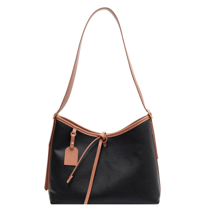 Large Soft Leather Hobo Bags Set with Purses