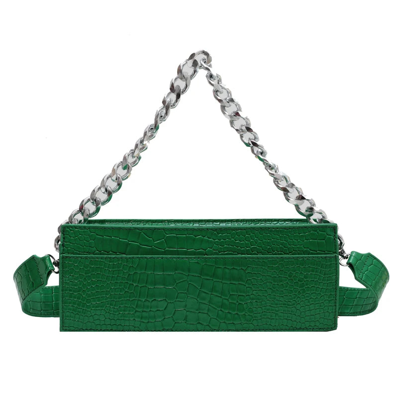 Women's Leather Shoulder Side Bag Small Crossbody Chain Purse