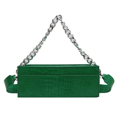 Women's Leather Shoulder Side Bag Small Crossbody Chain Purse