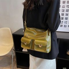 Small Crossbody Bags for Women Trending Double Pocket Shoulder Bag