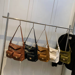 Small Crossbody Bags for Women Trending Double Pocket Shoulder Bag