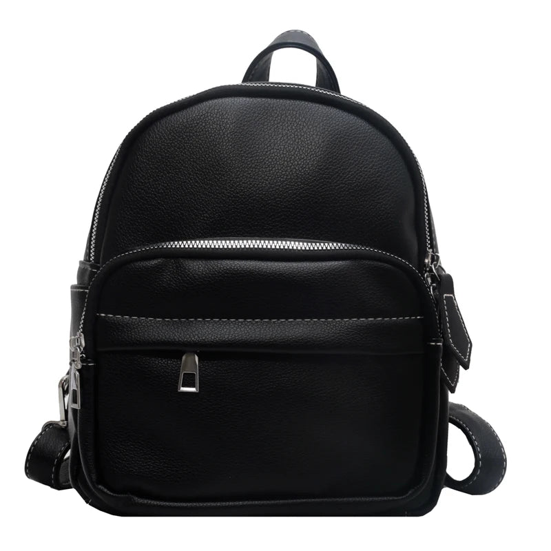 Small PU Leather Backpacks for Women Girls Back To School