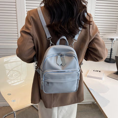 Small PU Leather Backpacks for Women Girls Back To School
