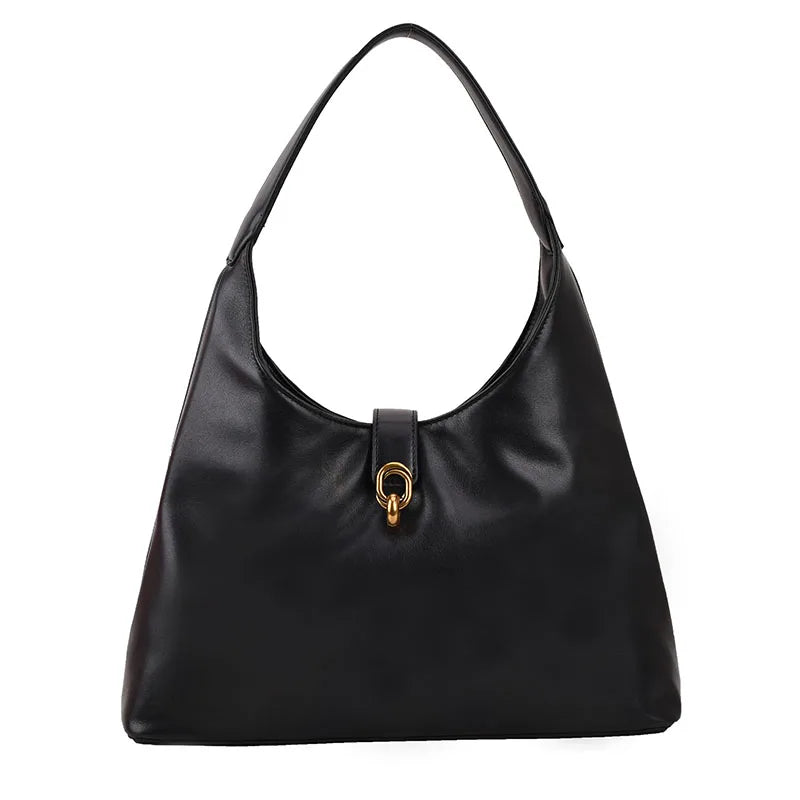 LEFTSIDE Vintage Shoulder Side Bags for Women Leather Hand Bag In Winter Handbag