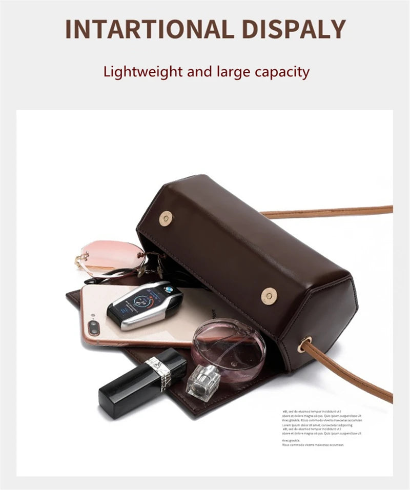 LMQ Women Ins Cylinder Bag Autumn Winter All-Match Bag