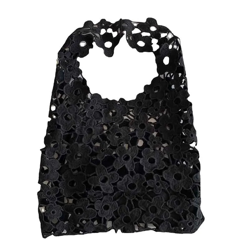 Lace Hook Flower Craft Handbag All-match Soft Temperament