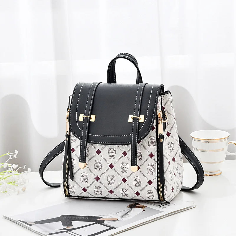 Women's PU Leather Backpack Multifunctional Shoulder Bag