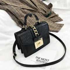 Crocodile Leather Should Messenger Bag Handbag
