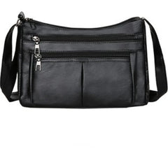 Soft Leather Multi-layer Crossbody Bag for Women