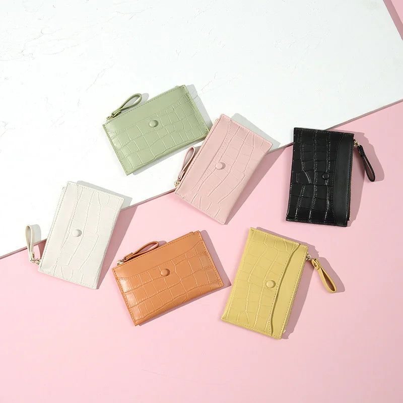 Women's Clutch Money Clip Wallet Small Leather Purse