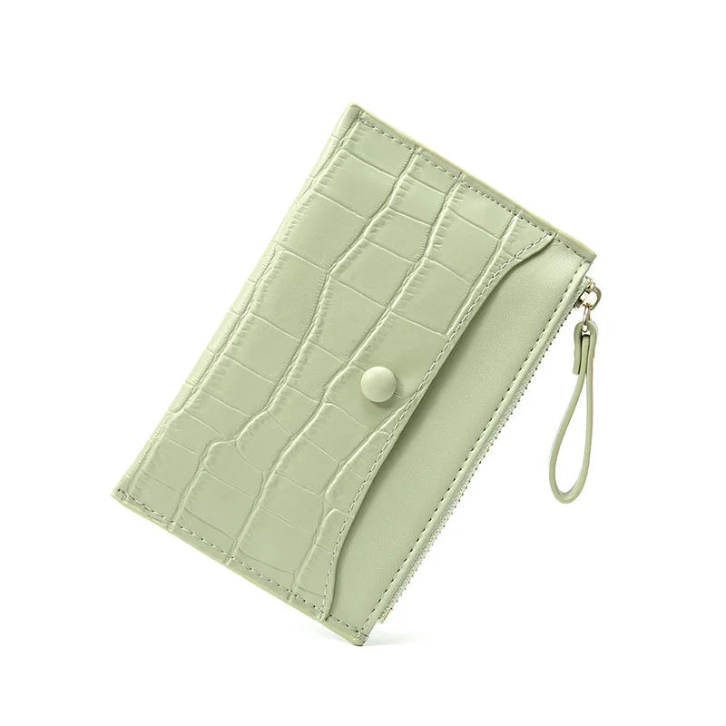 Women's Clutch Money Clip Wallet Small Leather Purse