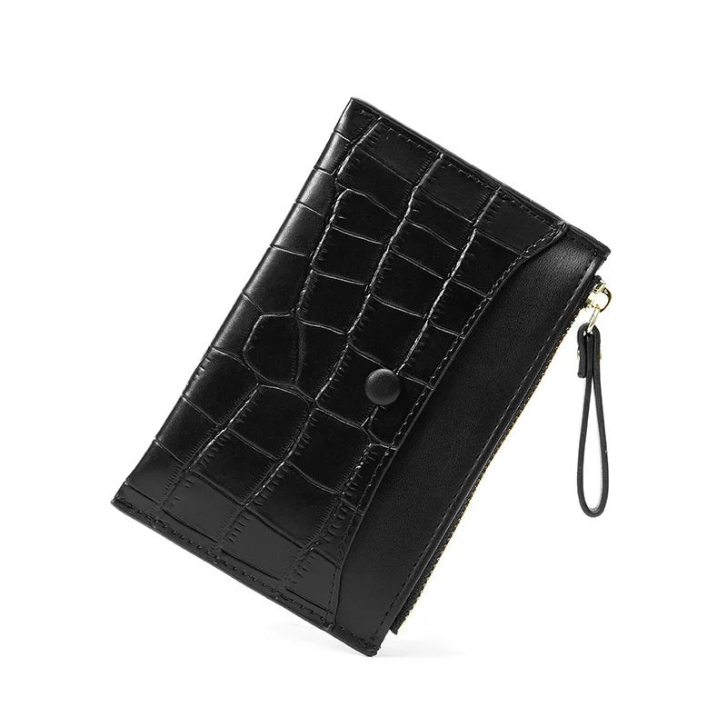 Women's Clutch Money Clip Wallet Small Leather Purse
