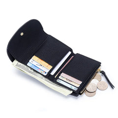 Women's Flower Wallet Small Money Bag Clutch Coin Purse Short Card Holder