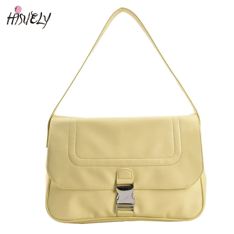 Retro Shoulder Bag Women's PU Large Capacity Underarm Bag