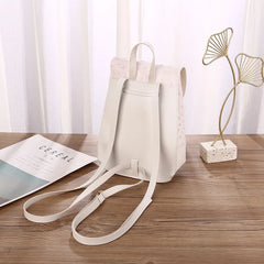 Women's PU Leather Ostrich Pattern Backpack