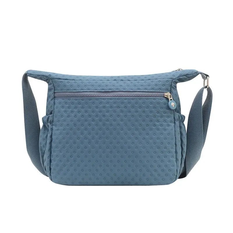 Waterproof Nylon Shoulder Bag Women Handbag Zipper Crossbody Messenger