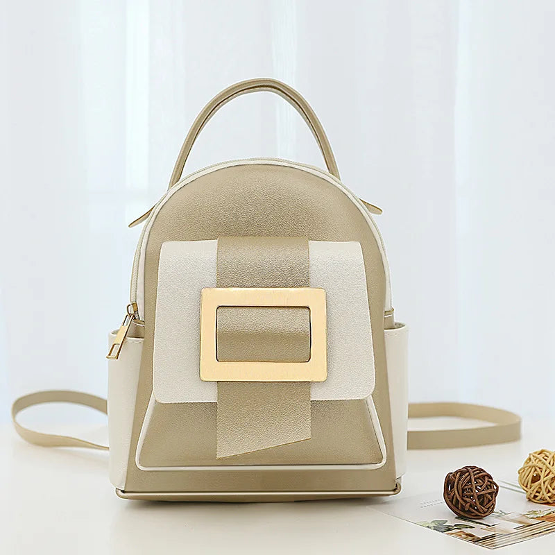 Small Zipper Outdoor Travel Backpack Girl Student School Bag