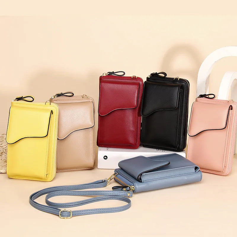 Women's Portable Wallet Multifunctional Large Capacity Buckle Long Pure Wallet