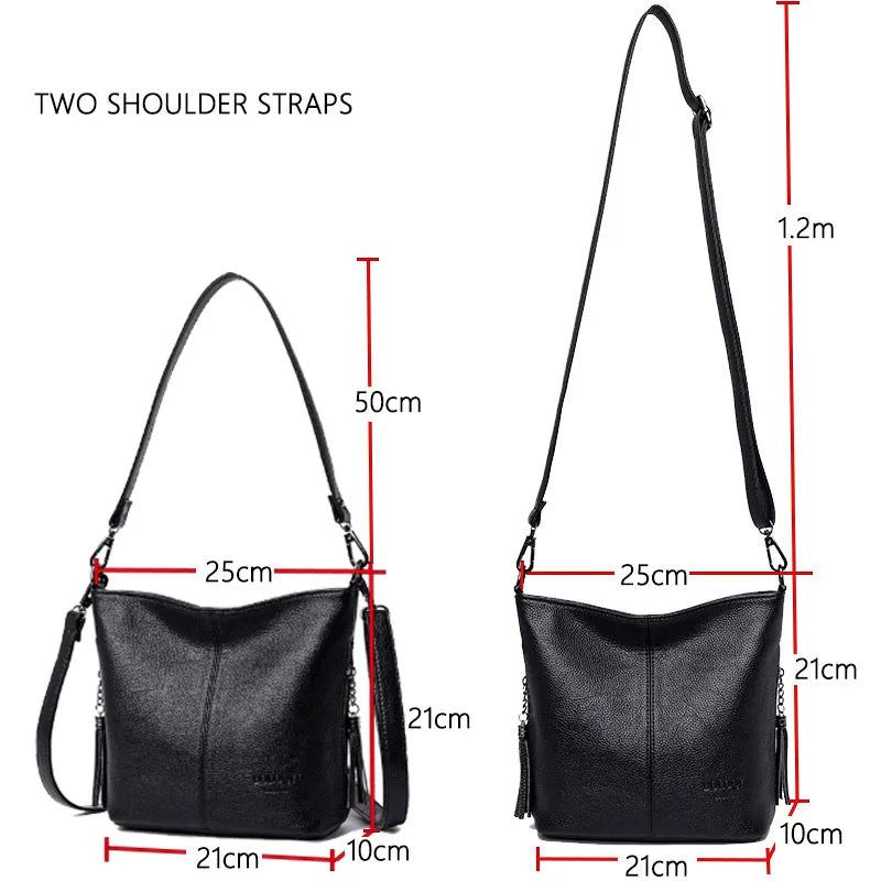 Leather Crossbody Bag Women Shoulder Handbag Tote Bolsa Feminina
