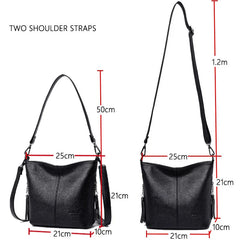 Leather Crossbody Bag Women Shoulder Handbag Tote Bolsa Feminina