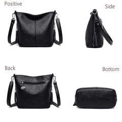 Leather Crossbody Bag Women Shoulder Handbag Tote Bolsa Feminina