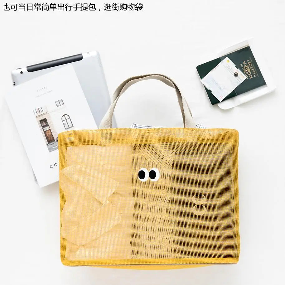 Ladies Shoulder Bag Large Capacity Beach Bag Hollow Shopping Bag