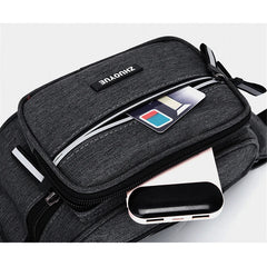 Large Capacity Men's Waist Bag Durable Sports Crossbody Backpack