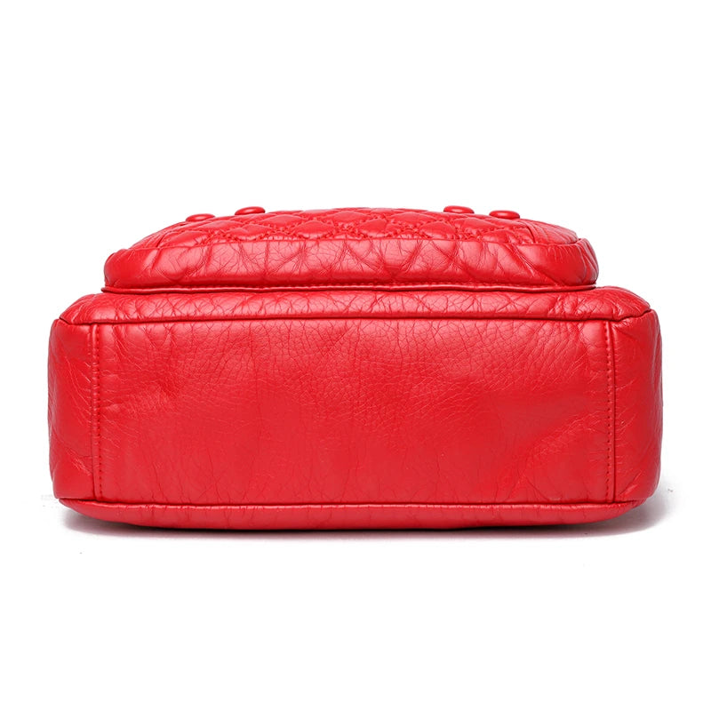 Women's Multilayer Crossbody Messenger Bag with Large Capacity