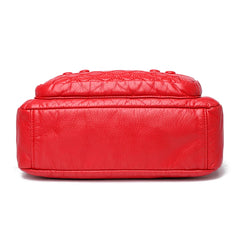 Women's Multilayer Crossbody Messenger Bag with Large Capacity