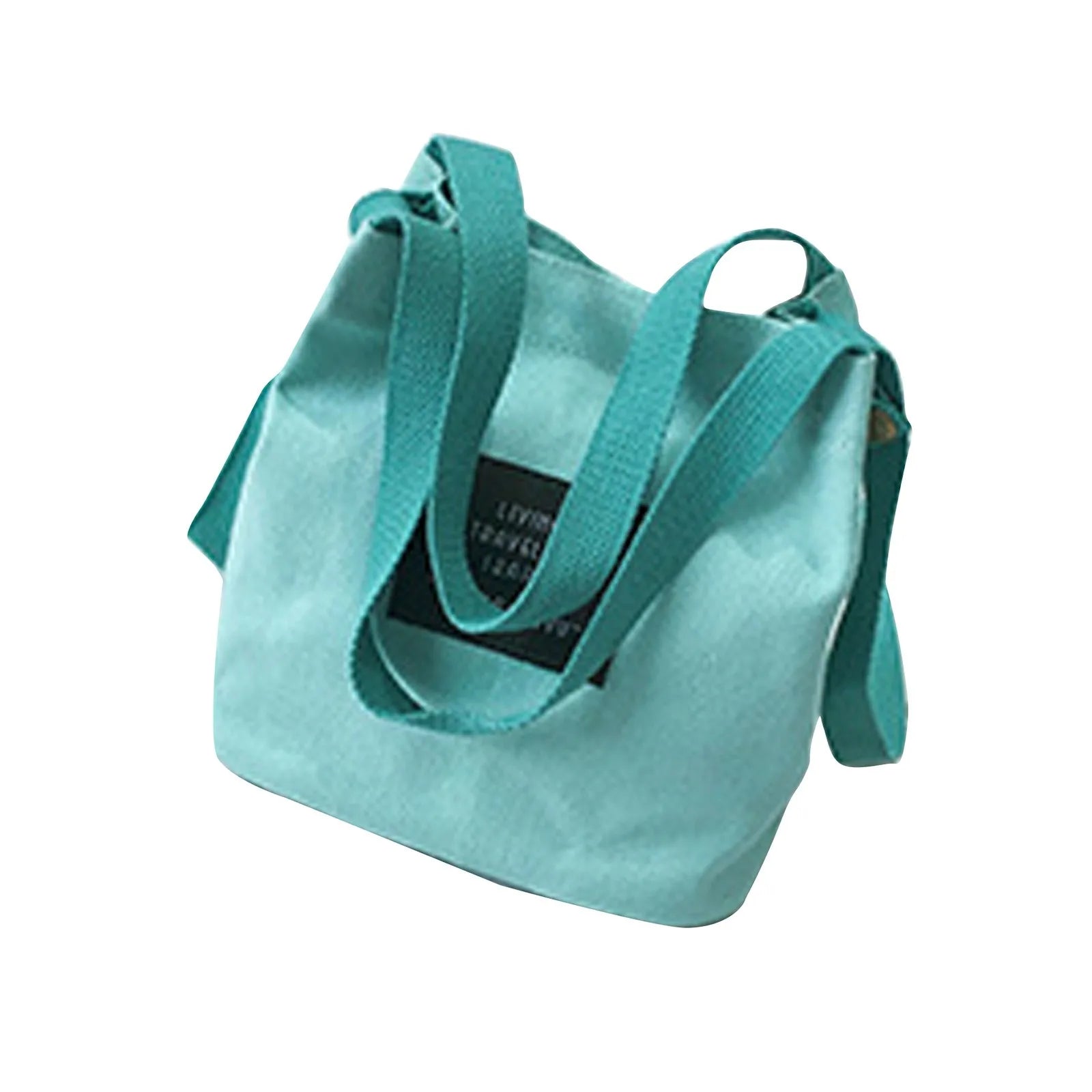 Canvas Mini Messenger Bag Bucket Shoulder Handbag