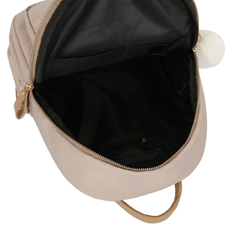 Women's Anti Theft Nylon Rucksack Travel Bagpack