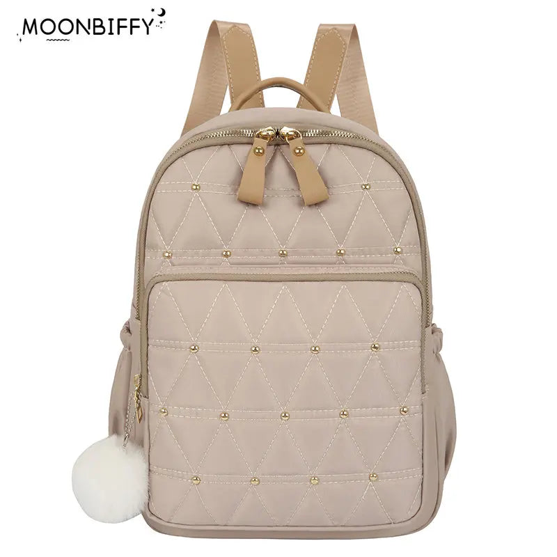 Women's Anti Theft Nylon Rucksack Travel Bagpack