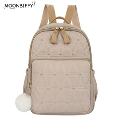 Women's Anti Theft Nylon Rucksack Travel Bagpack
