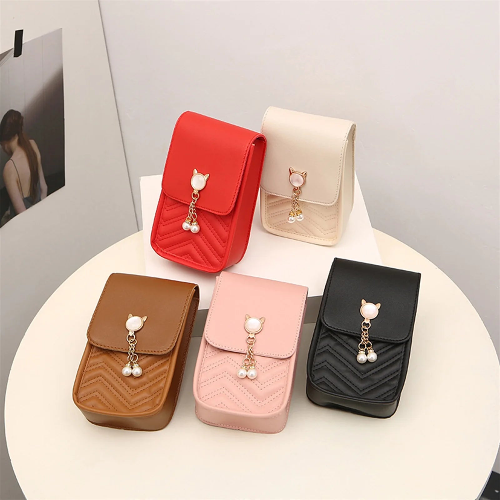 Women's Small Shoulder Bag Crossbody Purse with Adjustable Strap