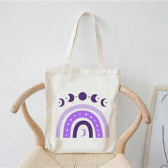 Casual Summer Shoulder Bag Foldable Reusable Shopper Canvas Tote Bag