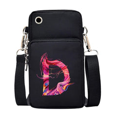 26 Letter Print Shoulder Bag Multi-function Wrist Wallet