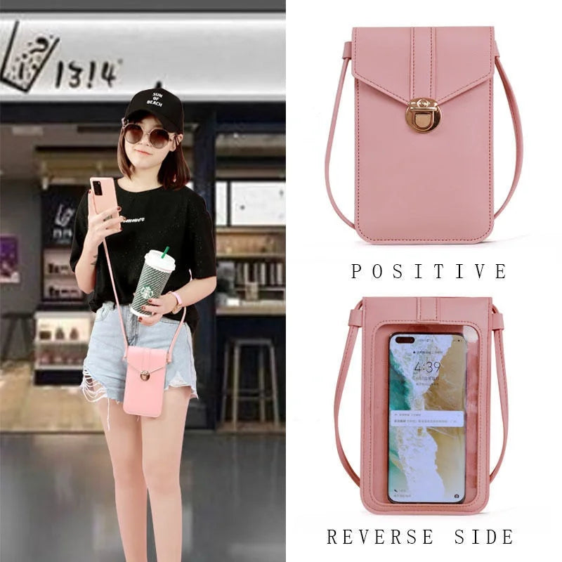 Women's Touch Screen Smartphone Wallet Shoulder Bag Handbag