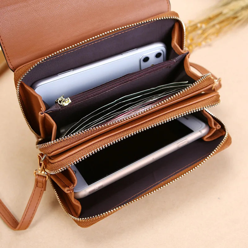 Women's Touch Screen Cell Phone Purse Wallet Shoulder Bag