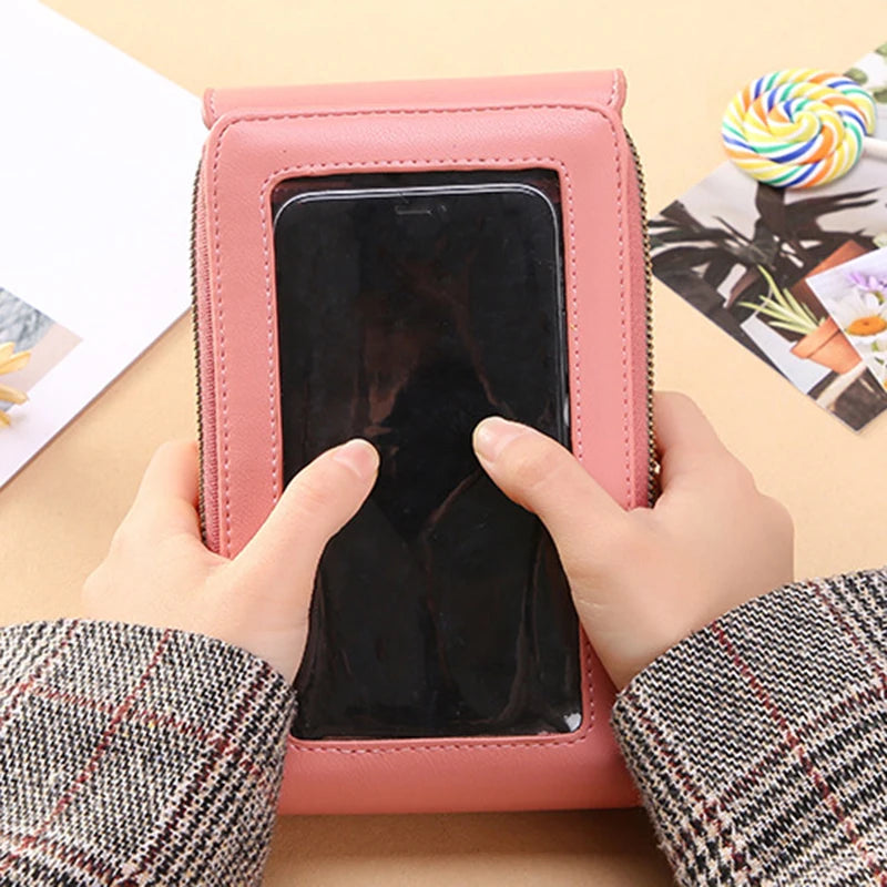 Women's Touch Screen Shoulder Bag Wallet