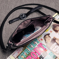 Rivet Shoulder Bag with Zipper for Women Envelope Clutch