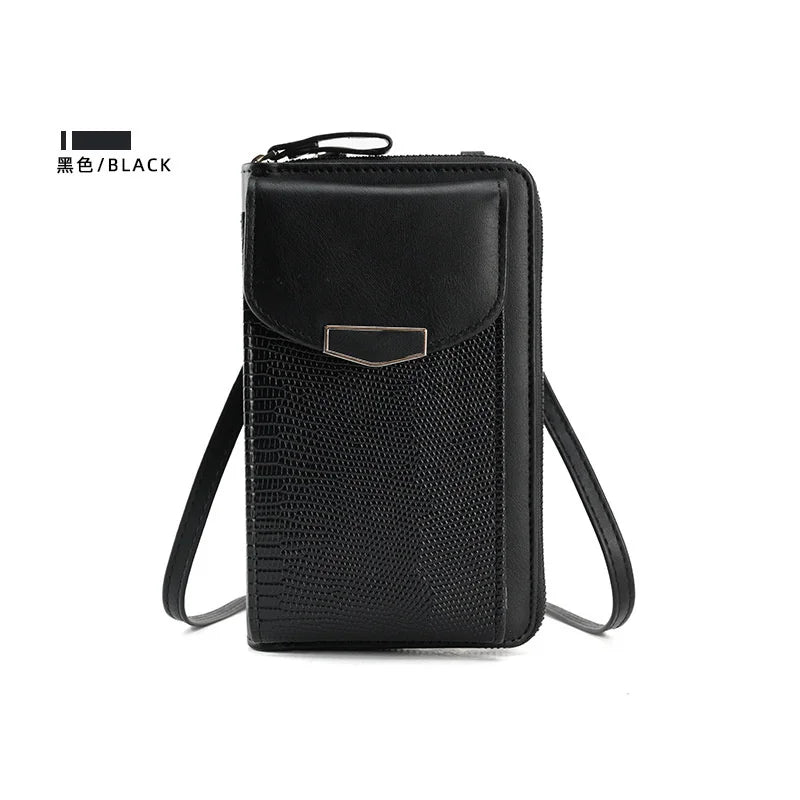 Snake Pattern Crossbody Bag for Women, Small PU Shoulder Bag for Girl
