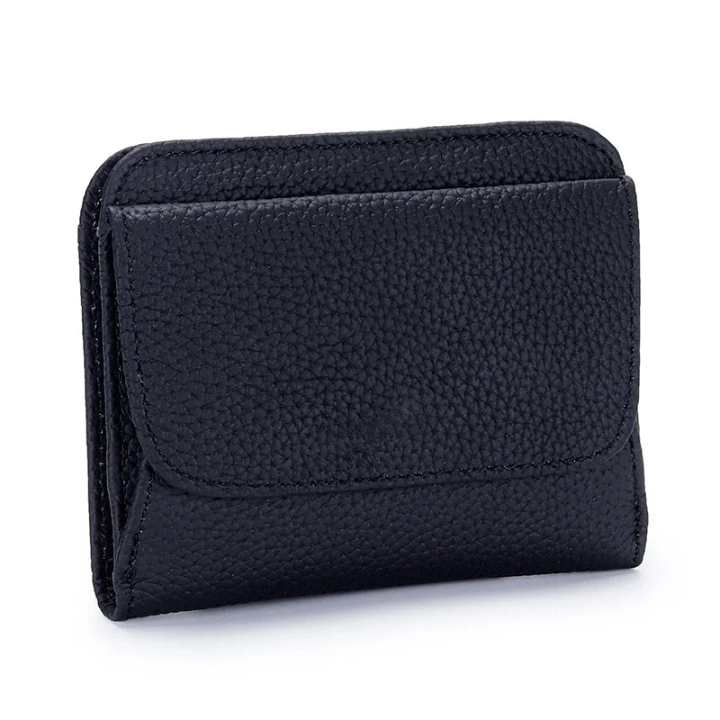 Lady Coin Purse Leather Wallet Women's Japanese Folding Leather Pocket
