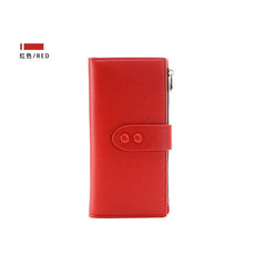 Women's Long Wallet Coin Purse Banknote Pocket Lychee Card Holder