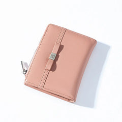 Lady Purse Women's Wallet Short Bowknot Student Wallet Card Small Change Wallet