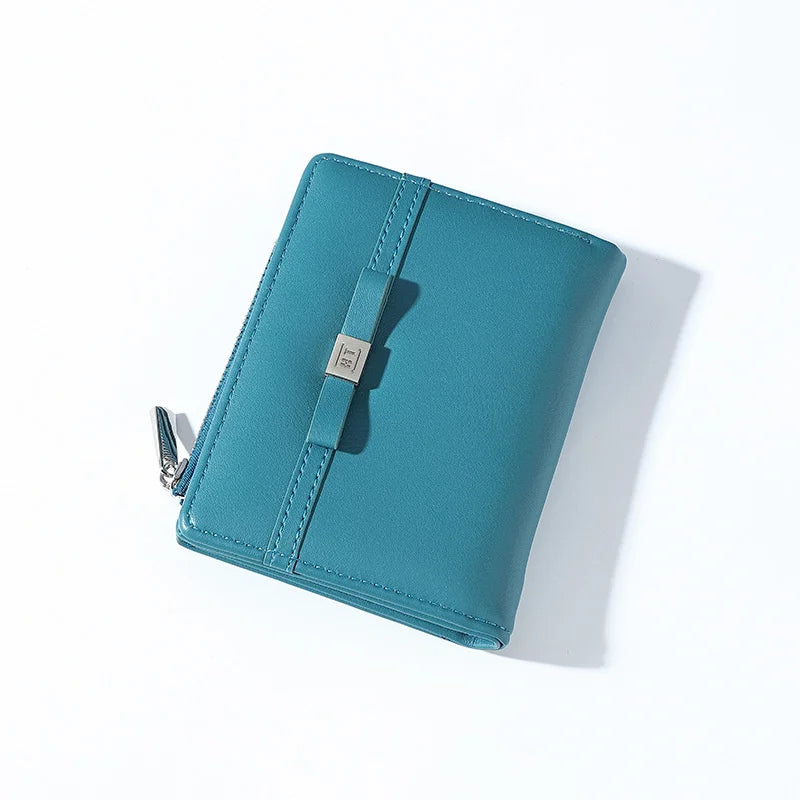 Lady Purse Women's Wallet Short Bowknot Student Wallet Card Small Change Wallet